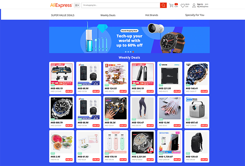 Super Value Deals at Aliexpress Hk